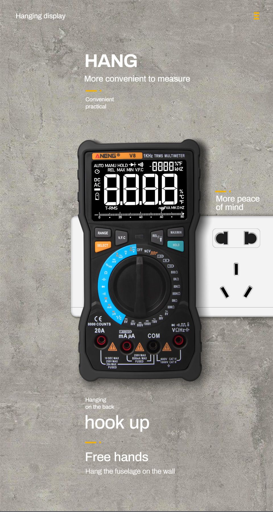 ANENG-V8-Dual-Mode-True-RMS-Digital-Multimeter-Auto-Range-8000-Counts-Display-VFC-Inverter-Measureme-1421103