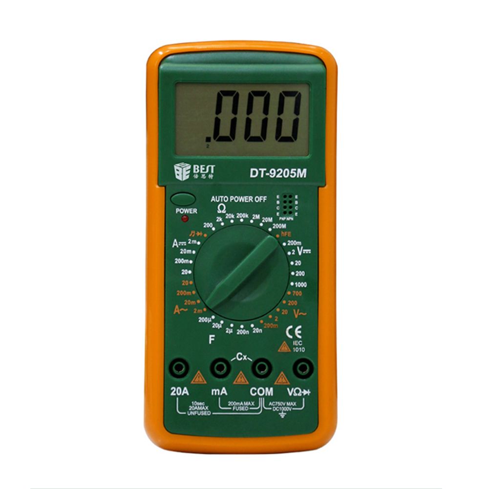 BEST-DT9205M-LCD-AC-DC-Volt-AMP-OHM-Electrical-Digital-Multimeter-41033