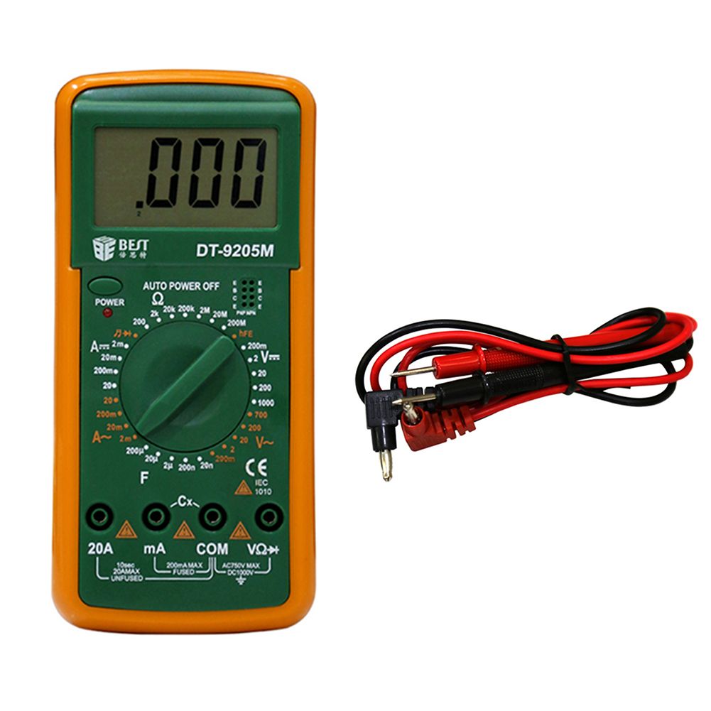 BEST-DT9205M-LCD-AC-DC-Volt-AMP-OHM-Electrical-Digital-Multimeter-41033