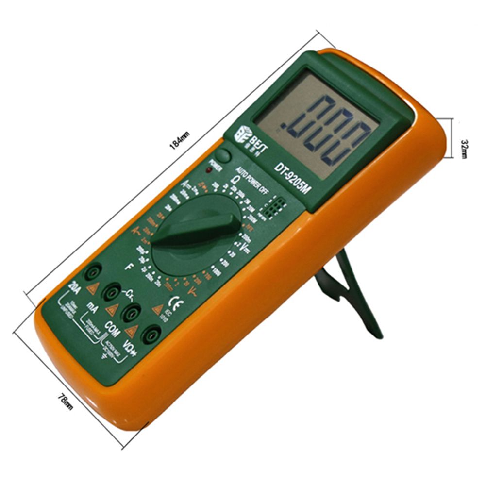 BEST-DT9205M-LCD-AC-DC-Volt-AMP-OHM-Electrical-Digital-Multimeter-41033