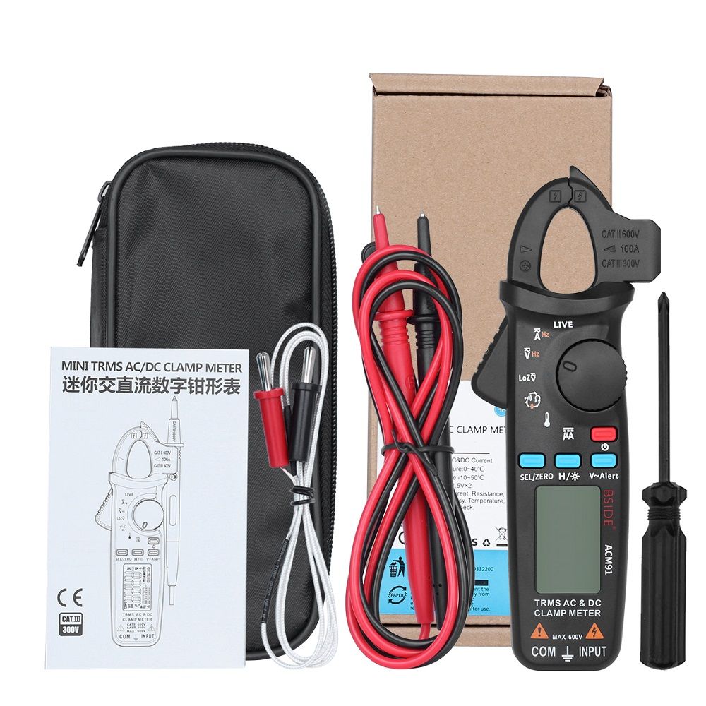 BSIDE-ACM91-Digital-ACDC-Current-Clamp-Meter-Auto-Range-Car-Repair-TRMS-Multimeter-Live-Check-NCV-Fr-1242458