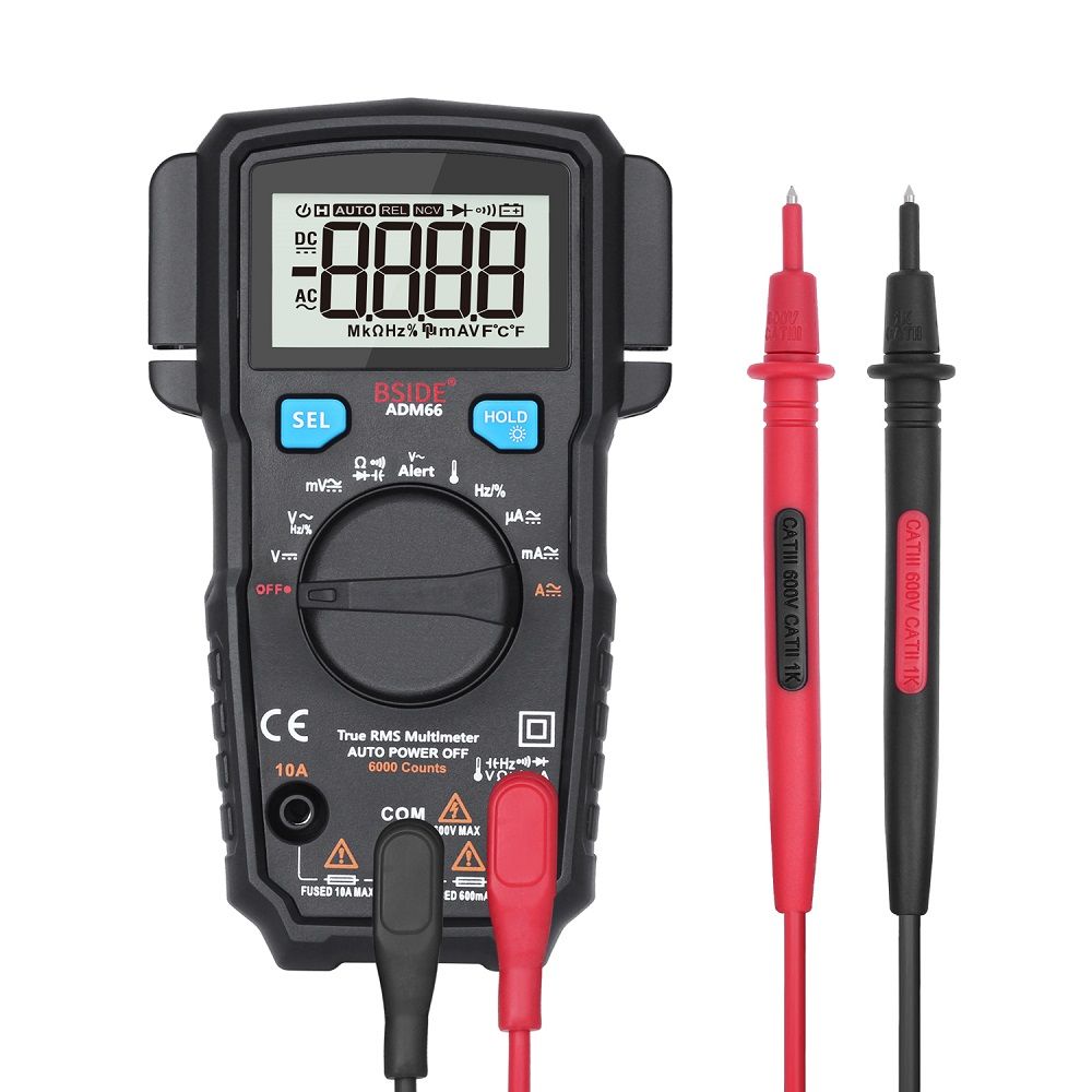 BSIDE-ADM66-True-RMS-Digital-Multimeter-Auto-Range-TRMS-Mini-6000-DMM-Dual-Slot-Capacitance-ohm-Hz-T-1261450