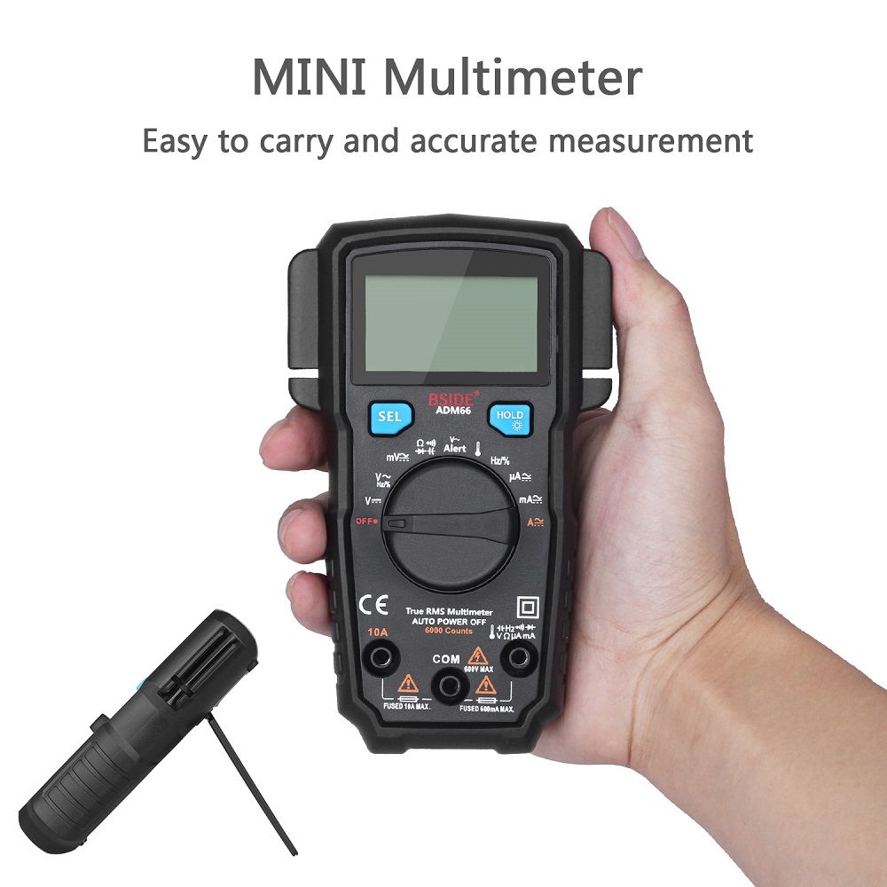 BSIDE-ADM66-True-RMS-Digital-Multimeter-Auto-Range-TRMS-Mini-6000-DMM-Dual-Slot-Capacitance-ohm-Hz-T-1261450