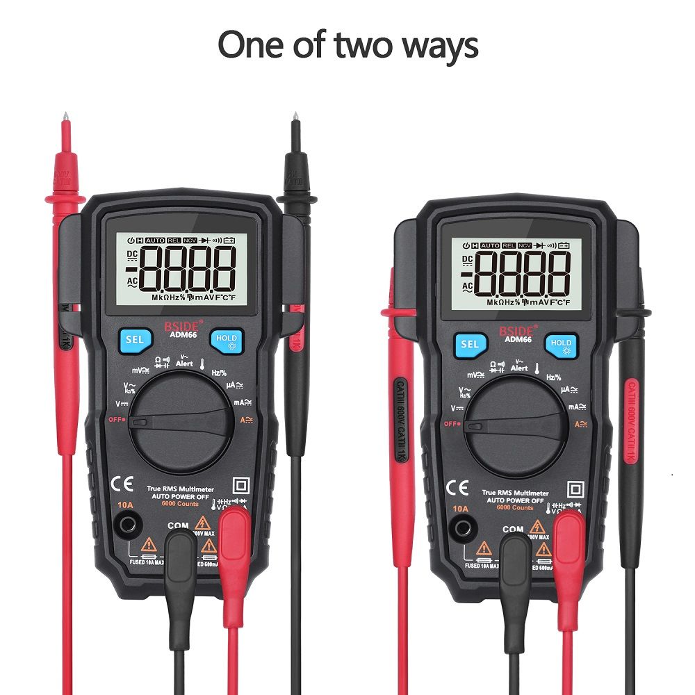 BSIDE-ADM66-True-RMS-Digital-Multimeter-Auto-Range-TRMS-Mini-6000-DMM-Dual-Slot-Capacitance-ohm-Hz-T-1261450