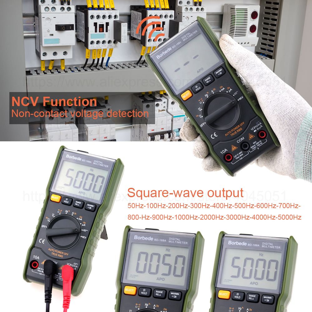 Borbede-168A--Digital-Multimeter-6000-Count-DC-AC-Capacitance-Resistance-Square-wave-Output-Mini-Tes-1580064