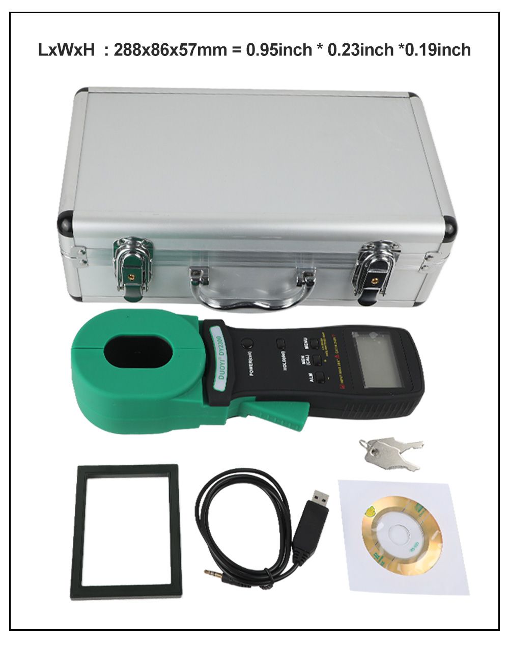 DUOYI-DY2300-Digital-Clamp-on-Ground-Resistance-Tester-With-99-data-points-USB-High-Accuracy-Earth-R-1640227