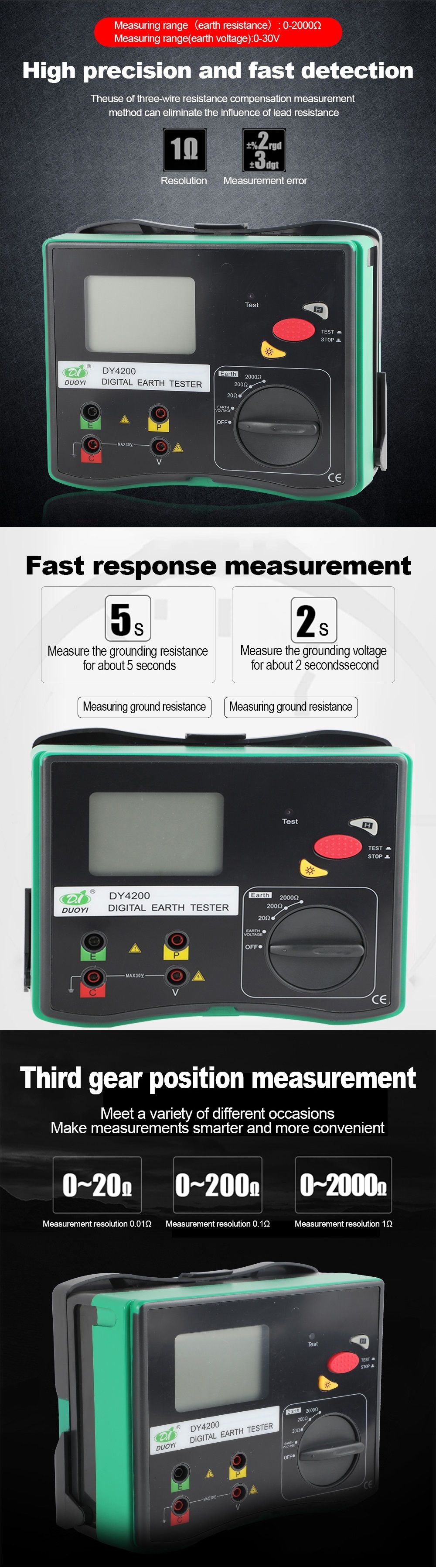 DUOYI-DY4200-Digital-Earth-Ground-Resistance-Tester-Measurement-Megohmmeter-0-2000-Ohm-with-LCD-Back-1640235