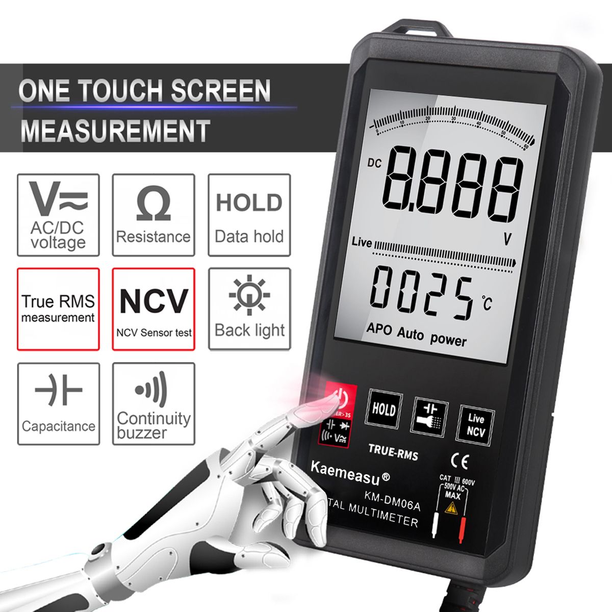 Digital-Multimeter-DCAC-Tester-True-RMS-6000-Auto-Range-Capacitance-Resistance-1718141