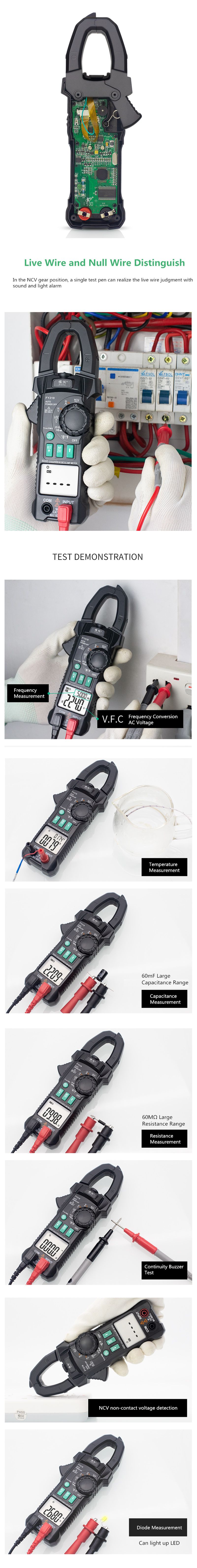 FUYI-FY219-Double-Display-ACDC-True-RMS-Digital-Clamp-Meter-Portable-Multimeter-Voltage-Current-Mete-1627563
