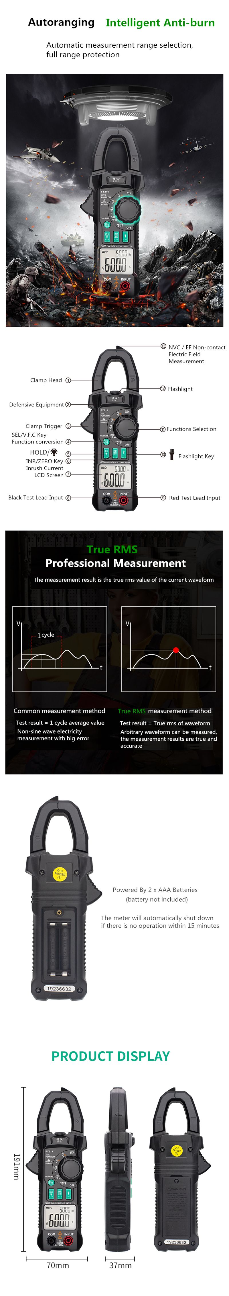 FUYI-FY219-Double-Display-ACDC-True-RMS-Digital-Clamp-Meter-Portable-Multimeter-Voltage-Current-Mete-1627563