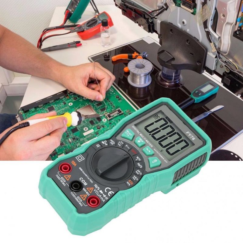 FUYI-FY76-Digital-Multimeter-LCD-Display-Multimeter-Automatic-Range-0600V-AC-DC-True-RMS-Tester-with-1584937