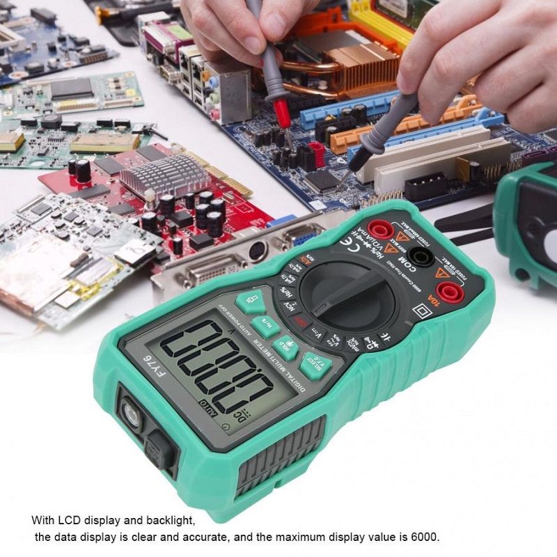 FUYI-FY76-Digital-Multimeter-LCD-Display-Multimeter-Automatic-Range-0600V-AC-DC-True-RMS-Tester-with-1584937