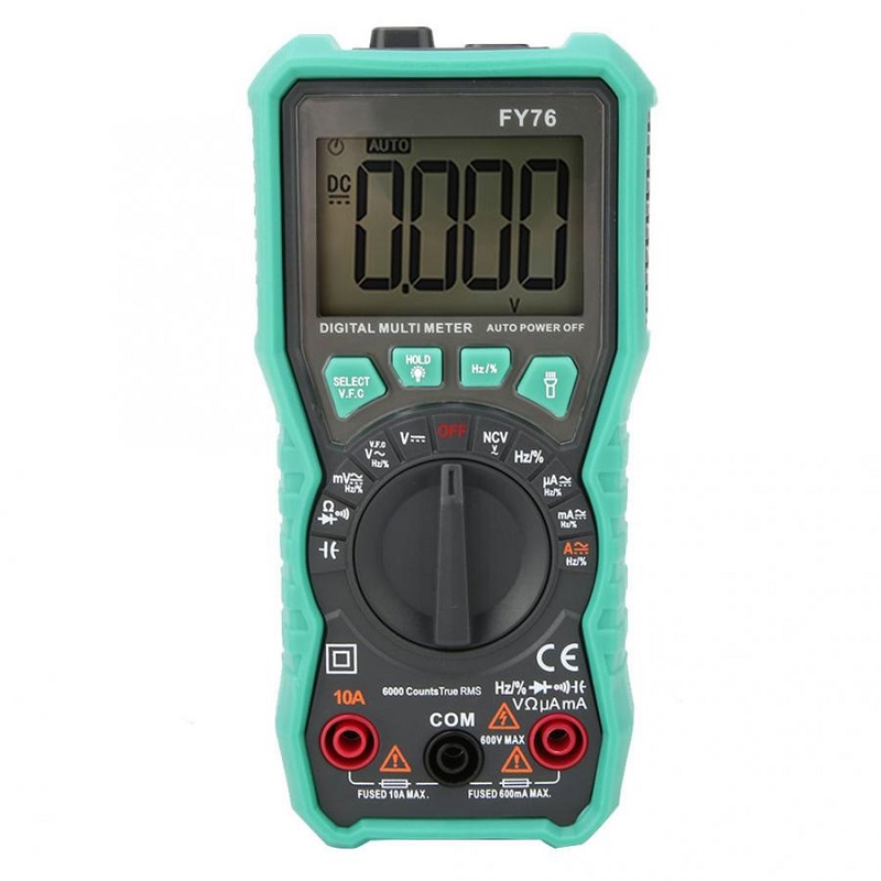 FUYI-FY76-Digital-Multimeter-LCD-Display-Multimeter-Automatic-Range-0600V-AC-DC-True-RMS-Tester-with-1584937