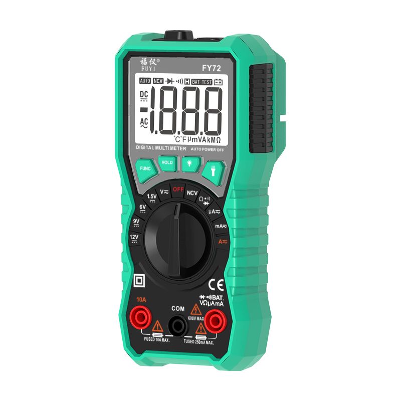 FUYI-FY76-Digital-Multimeter-LCD-Display-Multimeter-Automatic-Range-0600V-AC-DC-True-RMS-Tester-with-1584937