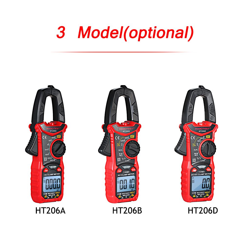 HT206AHT206BHT206D-ACDC-Digital-Clamp-Meter-for-Measuring-ACDC-Voltage--ACDC-Current-NCV-Clamp-Multi-1616483