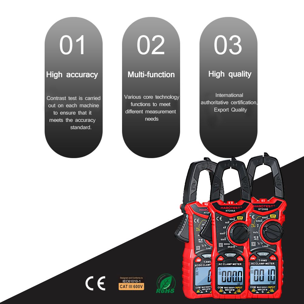 HT206AHT206BHT206D-ACDC-Digital-Clamp-Meter-for-Measuring-ACDC-Voltage--ACDC-Current-NCV-Clamp-Multi-1616483
