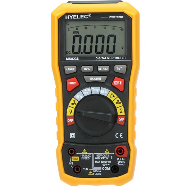 HYELEC-PEAKMETER-MS8236-Auto-Range-Digital-Multimeter-with-ACDC-Amp-Volt-Resistance-Capacitance-Freq-1026558