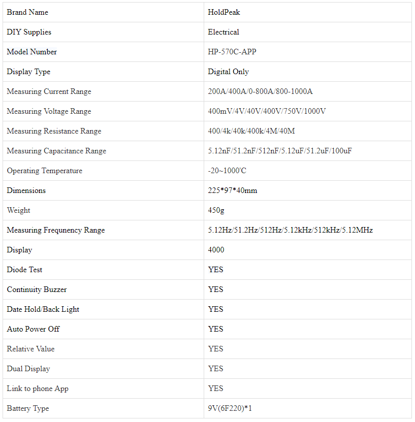 HoldPeak-Digital-Clamp-Multimeter-HP-570C-APP-1000A-ACDC-Current-Voltage-Temperature-Meter-Link-to-P-1331260
