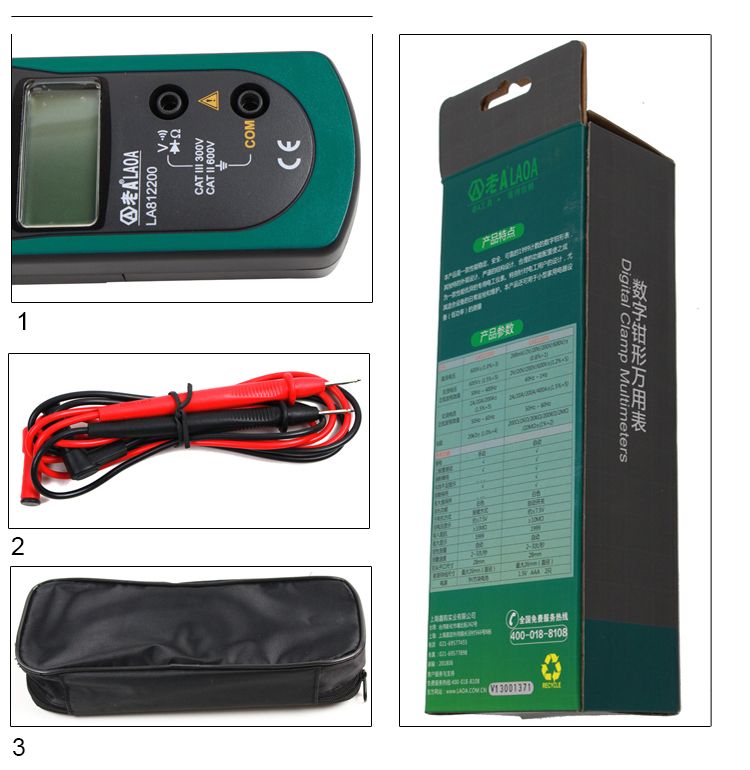 LAOA-LA812201-Electrical-Tester-Digital-Clamp-Multimeter-ACDC-Ammeter-Voltmeter-Potable-Multimeter-1721181