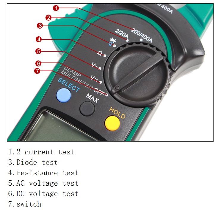 LAOA-LA812201-Electrical-Tester-Digital-Clamp-Multimeter-ACDC-Ammeter-Voltmeter-Potable-Multimeter-1721181