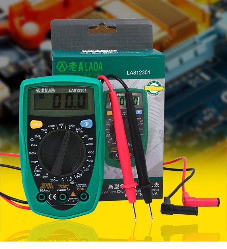 LAOA-LA812301-Pocket-Digital-Multimeter-Current-Voltage-Resistance-Detection-ACDC-Voltage-Test-1708527