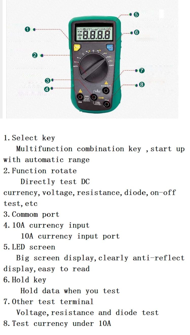LAOA-LA813302-LCD-Professional-Automatic-Digital-Multimeter-Multimetro-Digital-Tools-Electric-Tester-1708543