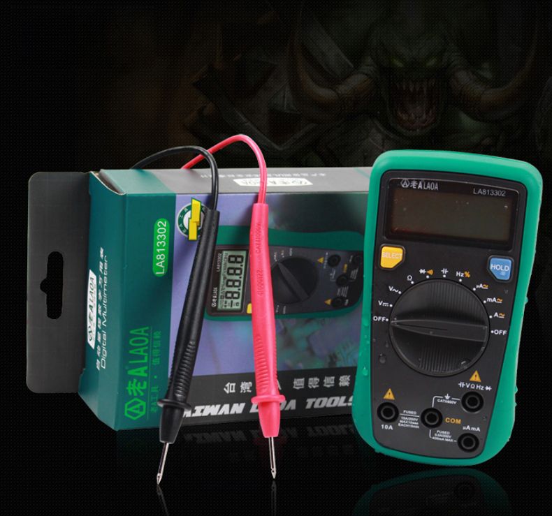 LAOA-LA813302-LCD-Professional-Automatic-Digital-Multimeter-Multimetro-Digital-Tools-Electric-Tester-1708543