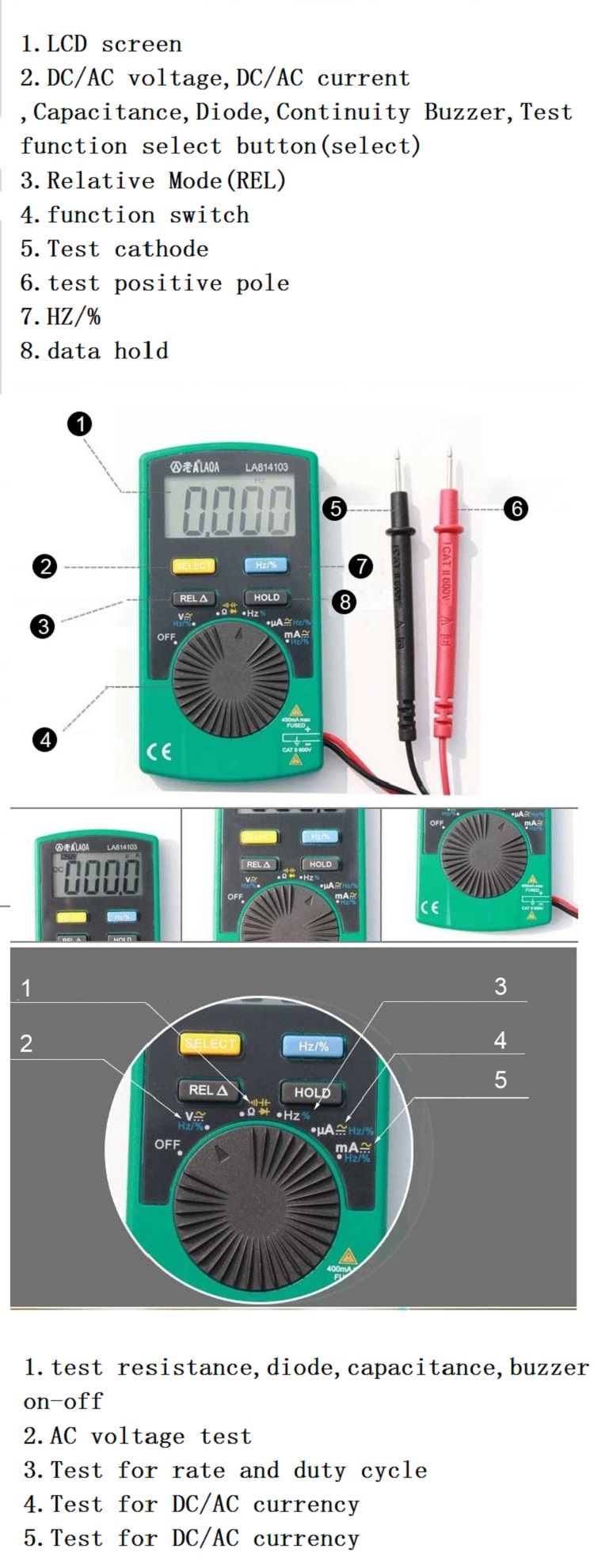 LAOA-LA814103-Mini-Digital-Multimeter-Pocket-Digital-Multimetro-Automatic-Range-Multitool-Electronic-1708553