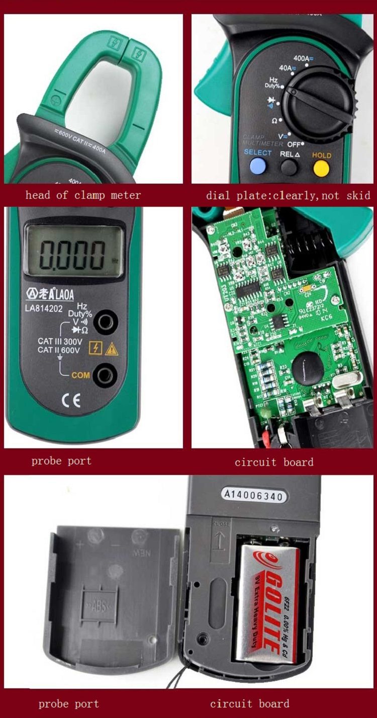 LAOA-LA814202-Clamp-Multimeter-ACDC-Voltage-Currency-Test-Professional-Digital-Multimeter-1721168