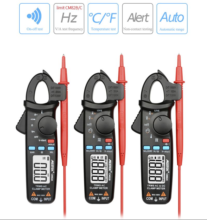 MESTEK-CM82A-RMS-Digital-Clamp-Meter-AC-DC-Voltage-NCV-Ohm-Tester-Ammeter-Multimeter-Electrician-Too-1708996