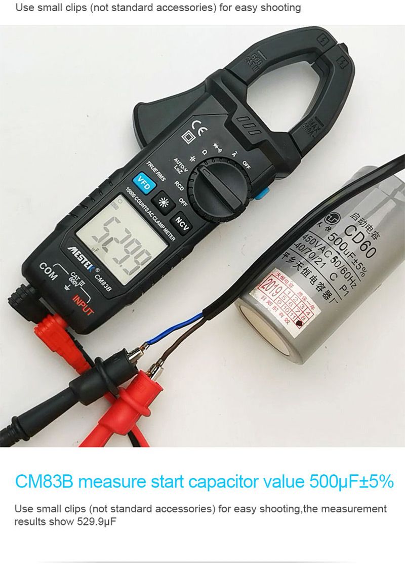 MESTEK-CM83B-Digital-Clamp-Meter-600A-AC-Current-ACDC-Voltage-Ohm-True-RMS-Auto-Range-VFD-Capacitanc-1709054