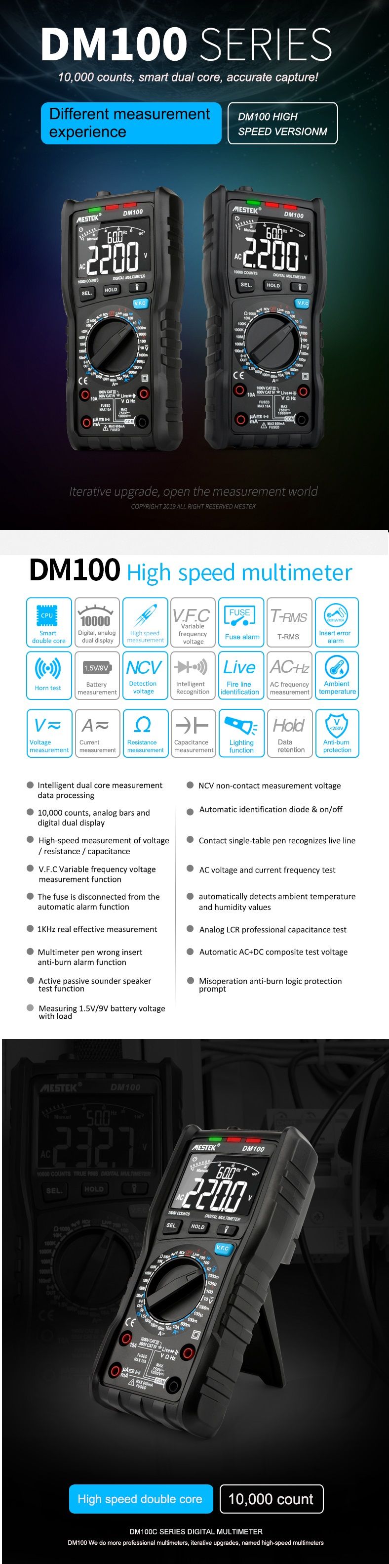 MESTEK-DM100-10000-Counts-Digital-Multimeter-High-Speed-Smart-Double-Core-T-rms-NCV-Temperature-mult-1533032