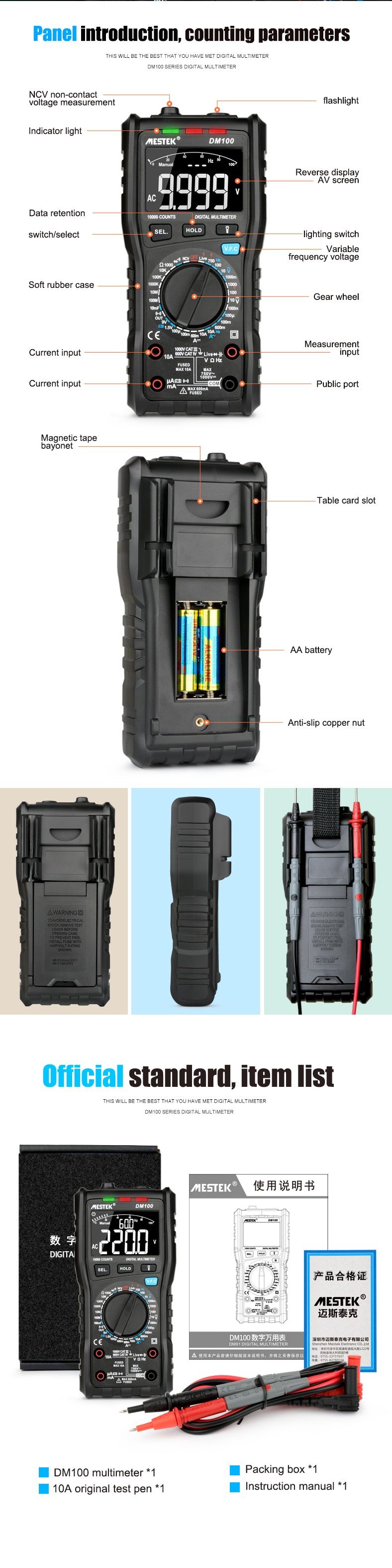 MESTEK-DM100-10000-Counts-Digital-Multimeter-High-Speed-Smart-Double-Core-T-rms-NCV-Temperature-mult-1533032