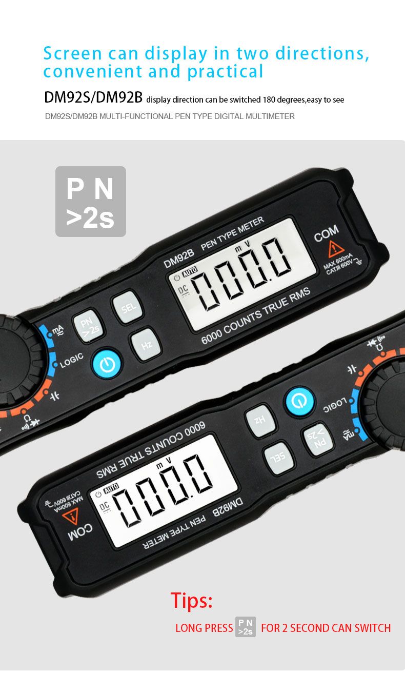 MESTEK-DM92B-Digital-Multimeter-6000-Counts-Pocket-Pen-Style-Auto-Range-Multimeter-NCV-Detection-DCA-1709050