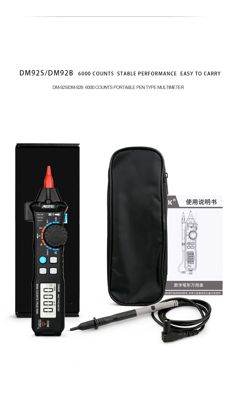 MESTEK-DM92S-Digital-Multimeter-6000-Counts-Pocket-Pen-Style-Smart-Multimeter-NCV-Detection-DCAC-Vol-1709049