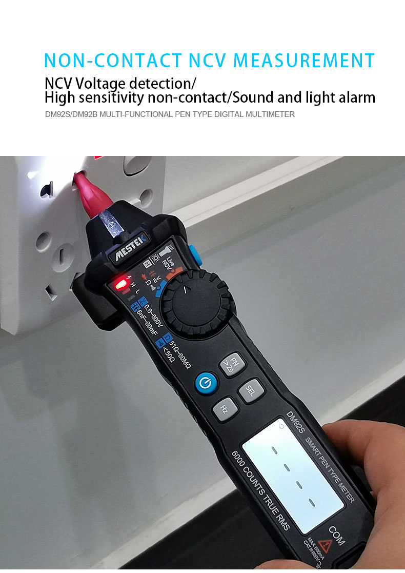 MESTEK-DM92S-Digital-Multimeter-6000-Counts-Pocket-Pen-Style-Smart-Multimeter-NCV-Detection-DCAC-Vol-1709049