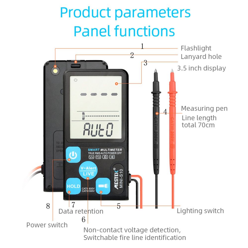 MESTEK-Mini-Digital-Multimeter-Anti-burning-NCV-ACDC-Voltmeter-Voltage-Indicator-True-RMS-ESR-Meter--1604499