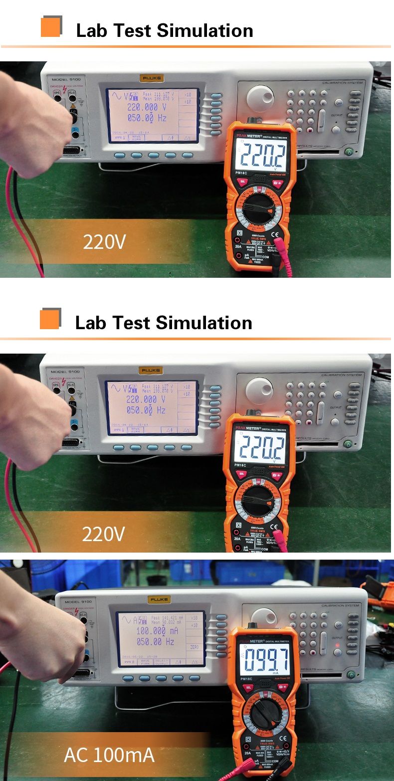 PEAKMETER-Digital-Multimeter-PM18C-with-True-RMS-ACDC-Voltage-Resistance-Capacitance-Frequency-Tempe-1169281