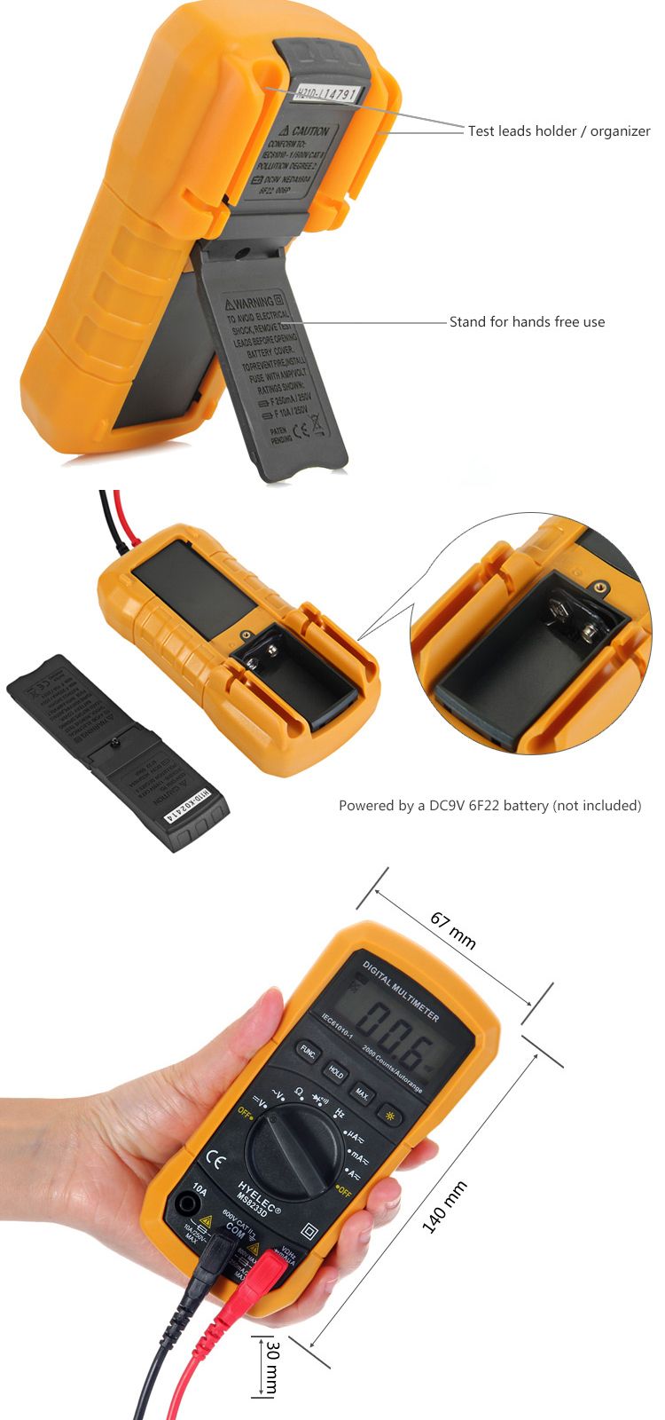 PEAKMETER-MS8233D-2000-Count-Auto-Range-Mini-Digital-Multimeter-AC-DC-Voltage-Current-Resistance-Fre-1065067