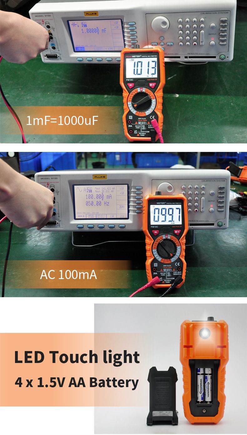 PEAKMETER-PM18C-Digital-Multimeter-Voltage-Current-Resistance-Capacitance-Frequency-Temperature-Test-1125586