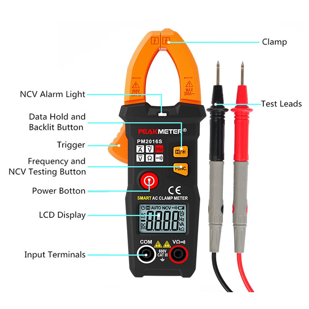 PEAKMETER-PM2016S-6000-Counts-True-RMS-Multimeter-NCV-Test-VAOmega-Auto-Scan-Clamp-Meter-1319570