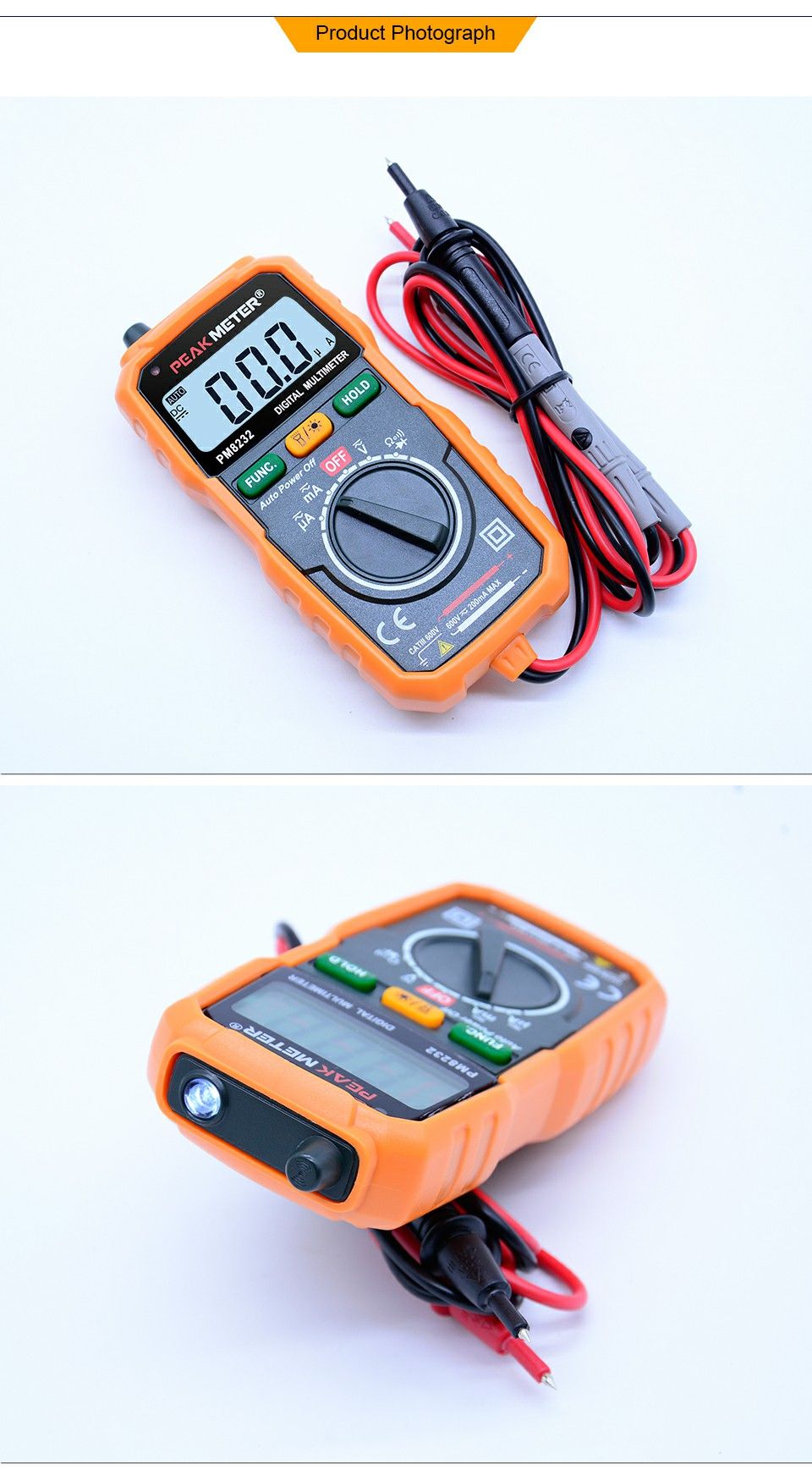 PEAKMETER-PM8232-Non-Contact-Mini-Digital-Multimeter-DC-AC-Voltage-Current-Tester-Data-Hold-Ammeter--1562605