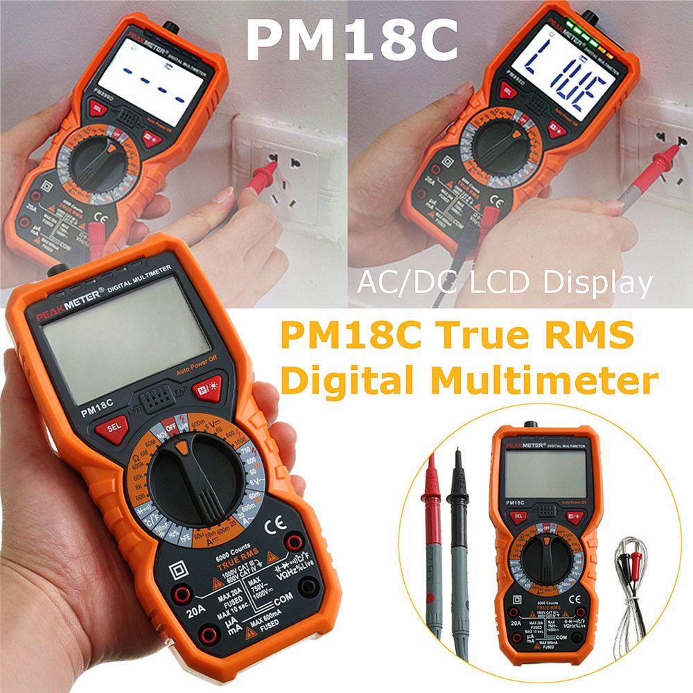 PM18C-True-RMS-Digital-Multimeter-ACDC-LCD-Display-Multimeter-1445802
