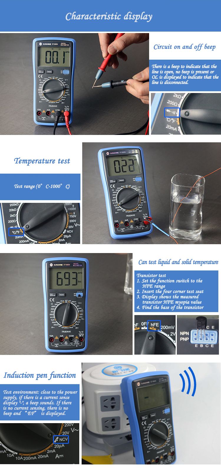 SUNSHINE-DT-890N-Digital-Multimeter-High-Precision-Automatic-Range-Multimeter-Precision-and-Stable-T-1646820