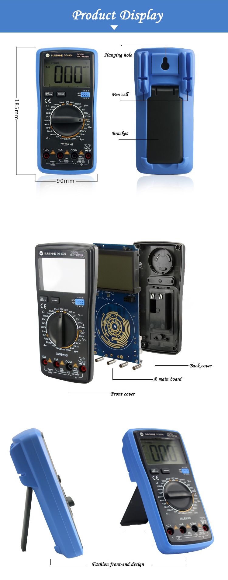 SUNSHINE-DT-890N-Digital-Multimeter-High-Precision-Automatic-Range-Multimeter-Precision-and-Stable-T-1646820