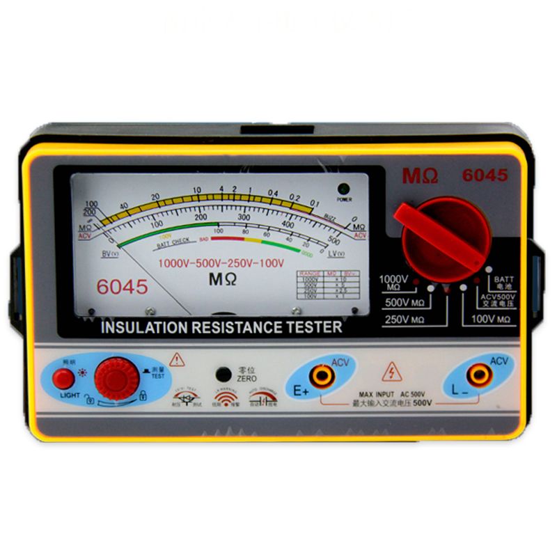 TY6045-Resistance-Tester-100V-250V-500V-1000V-Insulation-Pointer-Resistance-Meter-Analog-Insulation--1640236