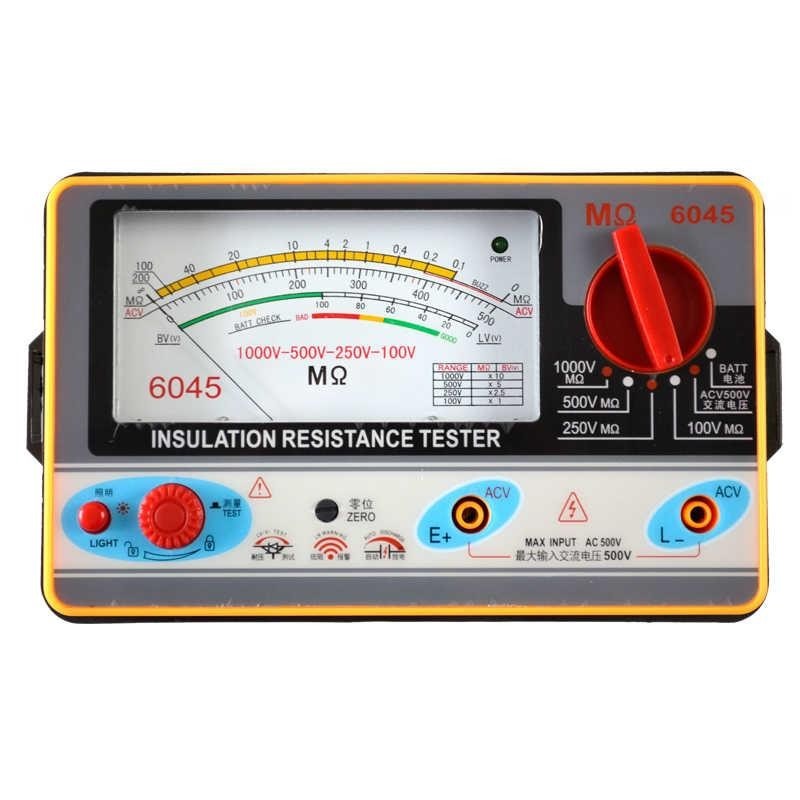 TY6045-Resistance-Tester-100V-250V-500V-1000V-Insulation-Pointer-Resistance-Meter-Analog-Insulation--1640236