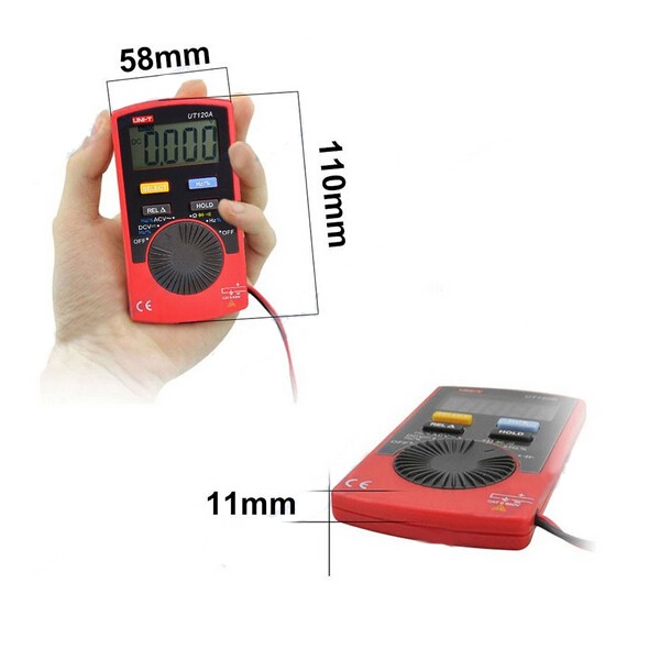 UNI-T-UT120A-Super-Slim-Meter-Pocket-Handheld-Digital-Multimeter-DCAC-Voltage-Resistance-Frequency-T-1019309