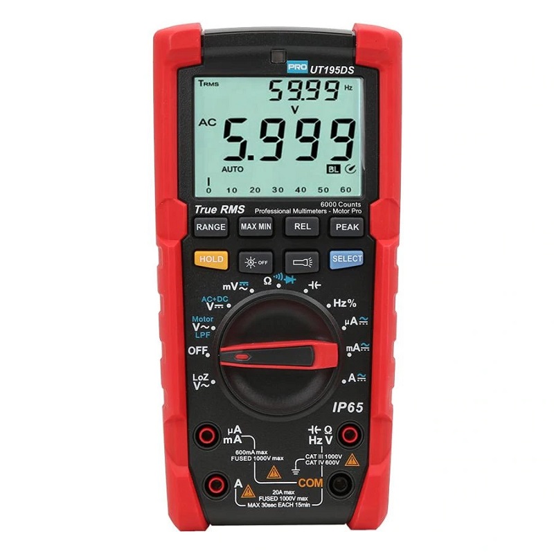 UNI-T-UT195DS-IP65-Waterproof-Portable-Industrial-True-RMS-Digital-Multimeter-AC-DC-Meter-Voltmeter-1598329
