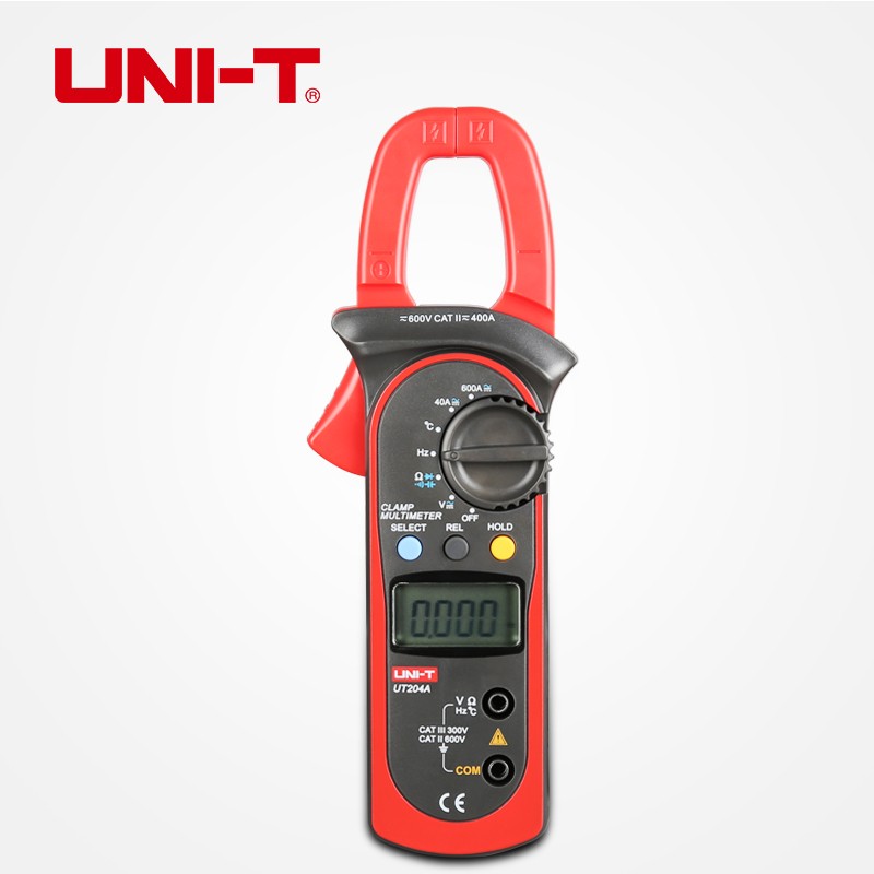 UNI-T-UT204A-Digital-Handheld-Auto-Range-Clamp-Multimeter-DMM-ACDC-Volt-Amp-Resistance-Capacitance-F-1019367